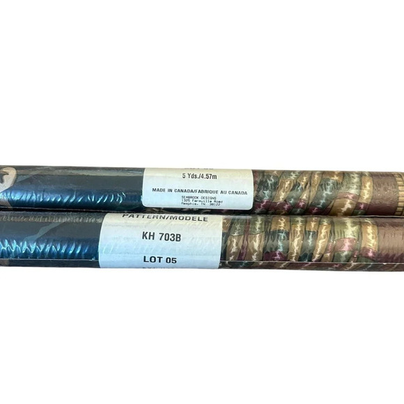 Seabrook Designs Wallpaper Vintage Regal KH 703B 5 Yards NEW SEALED - Picture 4 of 8
